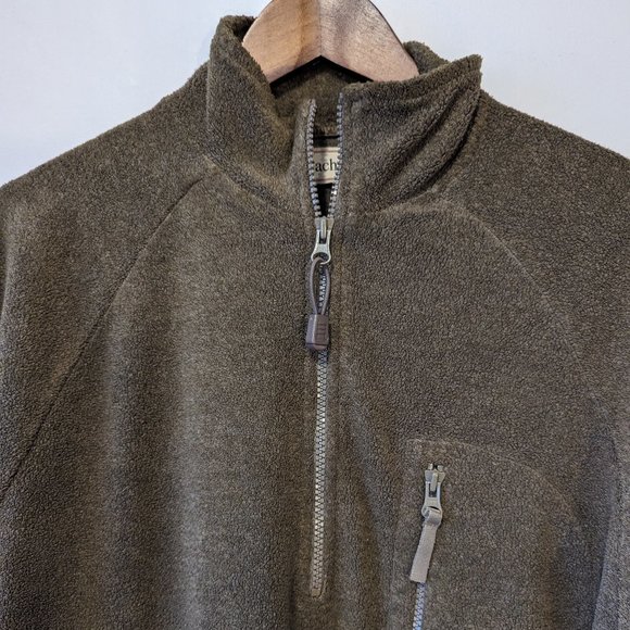 CACHAREL - Half zip waist adjustable green sweater - Sz M - Picture 3 of 8